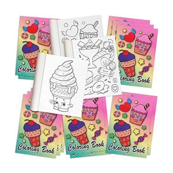 Libros colorear helados niños juego de 12_1