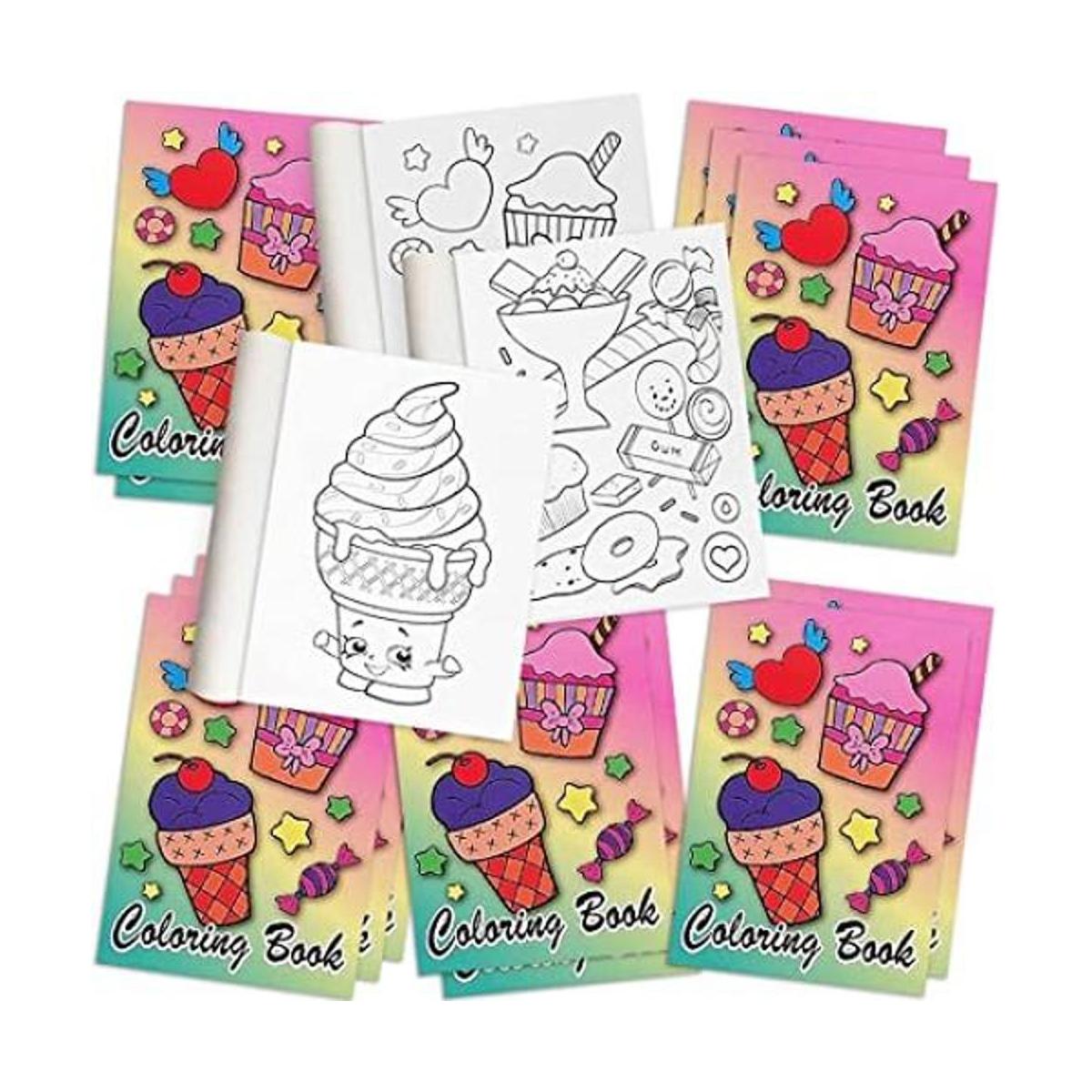 Libros colorear helados niños juego de 12