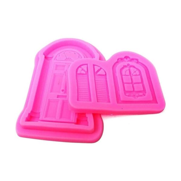 Honbay 2 moldes de silicona para puertas y ventanas para