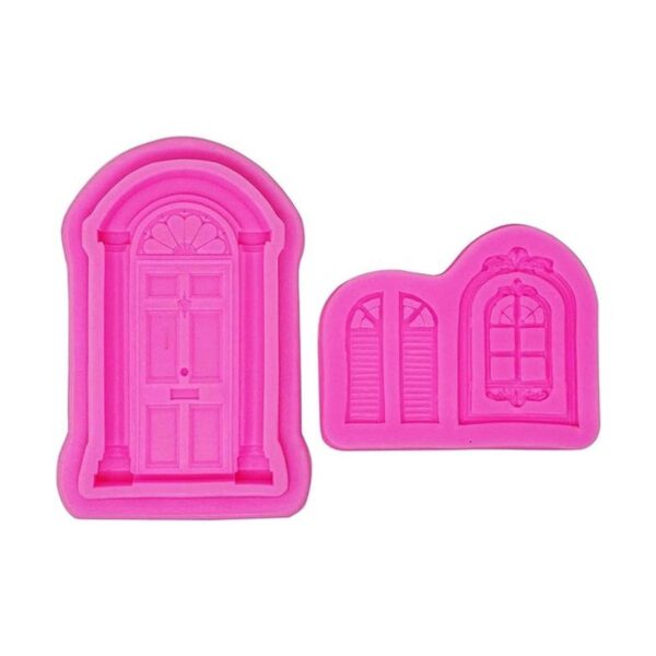 Honbay 2 moldes de silicona para puertas y ventanas para