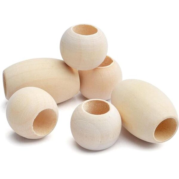 Cuentas espaciadoras de madera 100 cuentas de madera