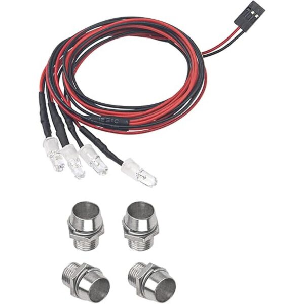 HIRCQOO Juego de 2 faros delanteros LED para coche con 4_4