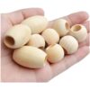 Cuentas espaciadoras de madera 100 cuentas de madera
