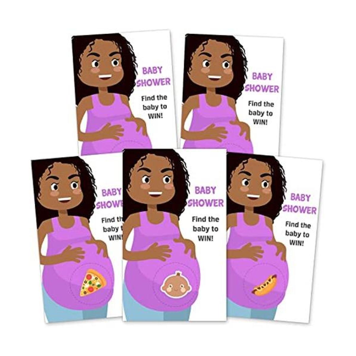 Juegos de baby shower juego de cartas raspar para premios