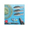 Gejoy 4 piezas de peces falsos de Halloween simulados de
