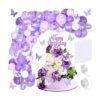 Kit de guirnalda de globos de mariposa de 151 piezas_1
