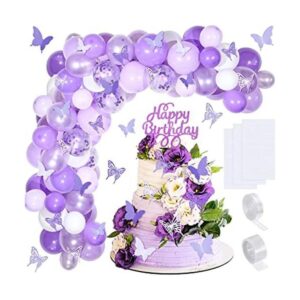 Kit de guirnalda de globos de mariposa de 151 piezas_1