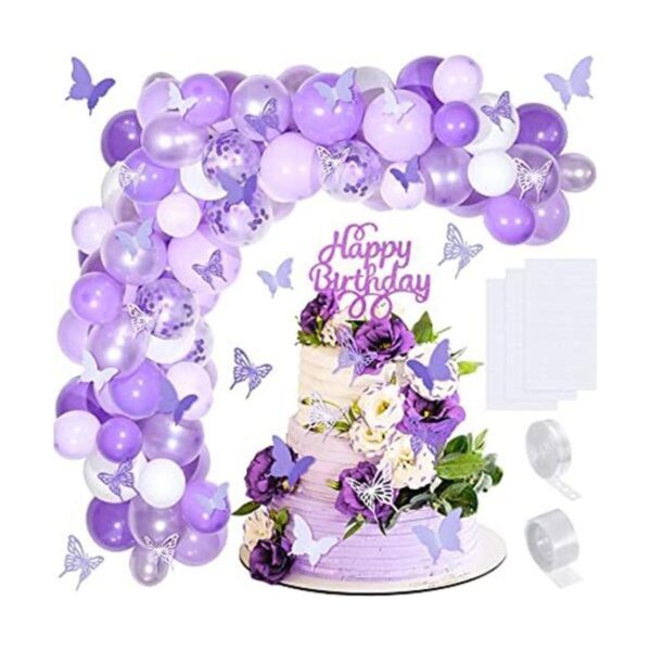 Kit de guirnalda de globos de mariposa de 151 piezas_1