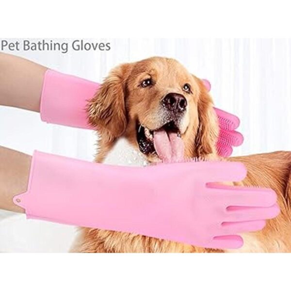 Guantes de aseo para mascotas para baño y depilación_2