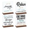 4 piezas de citas inspiradoras decoración de escritorio
