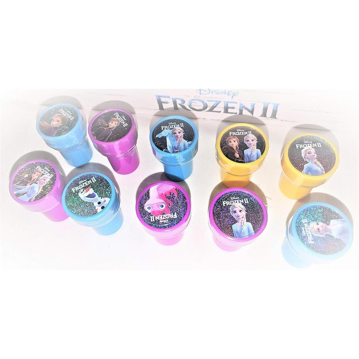 Juego de 10 sellos autoentintables de Frozen II de Disney