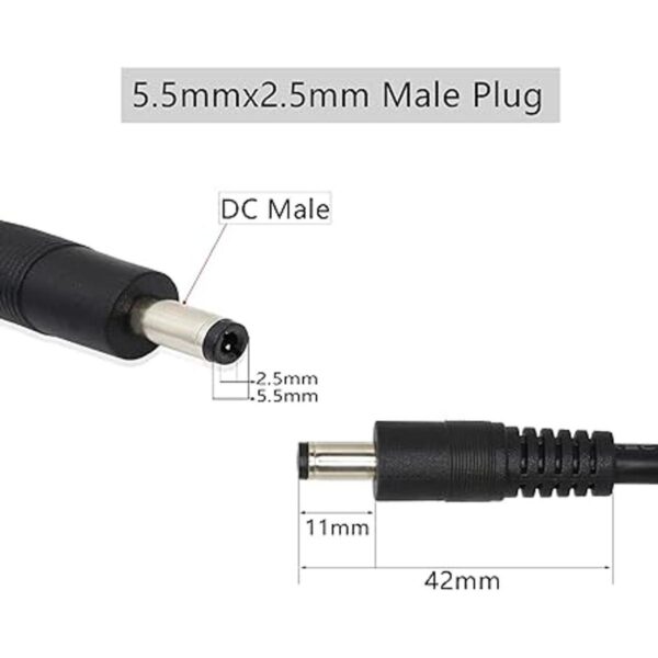 GINTOOYUN Paquete de 2 cables de alimentación CC CC 0.217_2