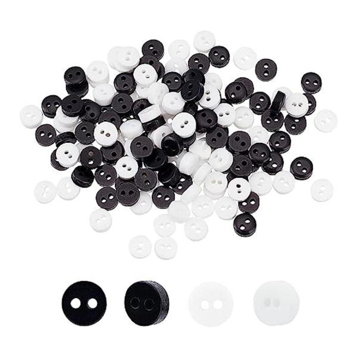FINGERINSPIRE 800 mini botones de resina de 0.236 in