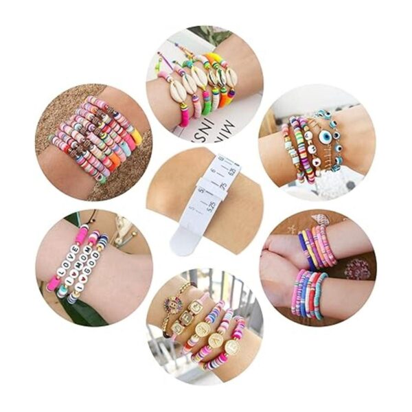 Tamaño de la pulsera para bricolaje de cuentas de arcilla