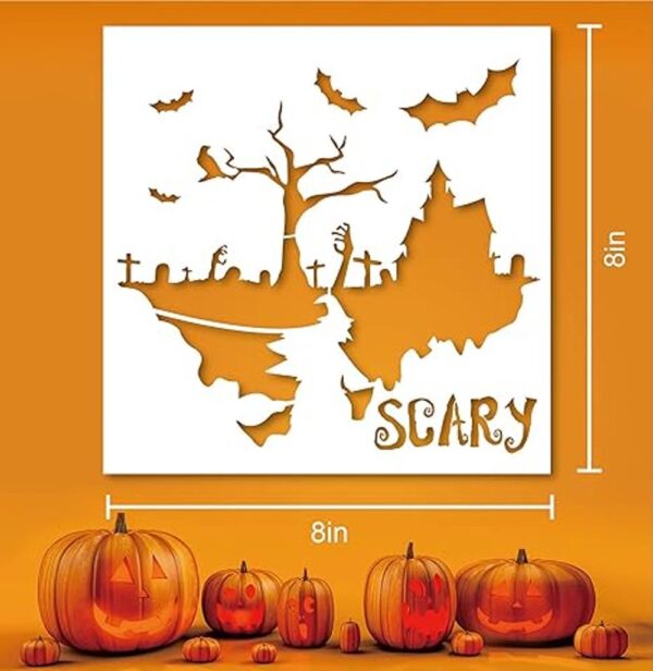 LANGFON 9 plantillas de Halloween para pintar sobre