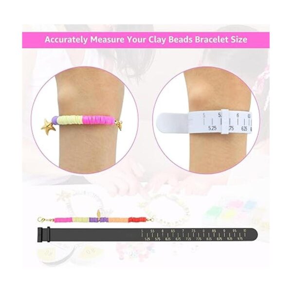 Tamaño de la pulsera para bricolaje de cuentas de arcilla