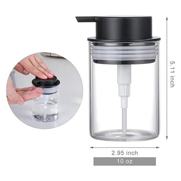 MKLZ Dispensador de jabón para platos de cristal botellas