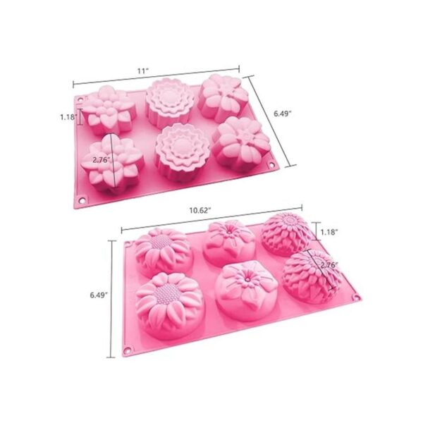 OBSGUMU Paquete de 3 moldes de jabón de silicona molde de_3