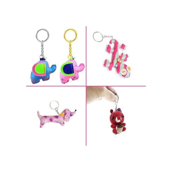 Juego de 200 anillos planos para llavero 50 anillos