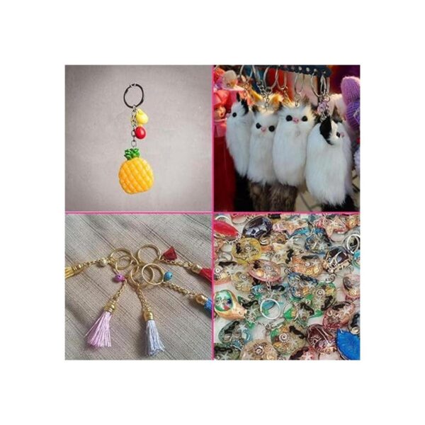 Juego de 200 anillos planos para llavero 50 anillos