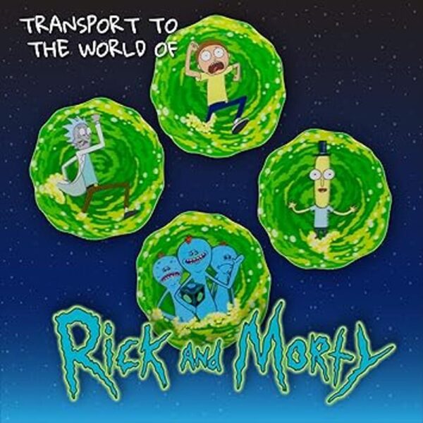 Paladone Rick and Morty Juego de 4 posavasos 3D_2