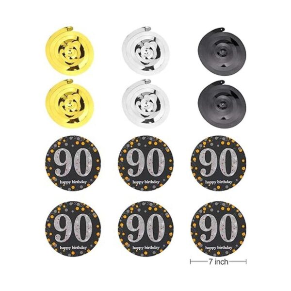 Luxiocio Kit de decoración para fiesta de 90 cumpleaños