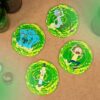 Paladone Rick and Morty Juego de 4 posavasos 3D_5