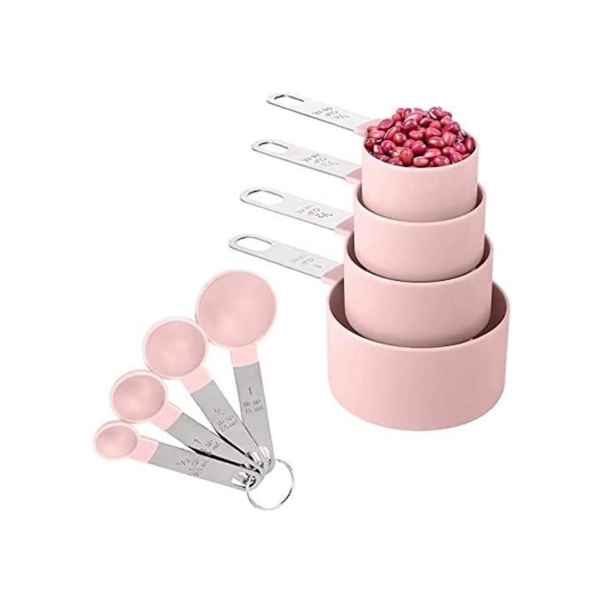 Juego de 8 tazas medidoras y cucharas medidorastazas
