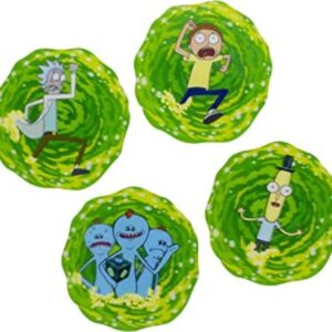 Paladone Rick and Morty Juego de 4 posavasos 3D_1