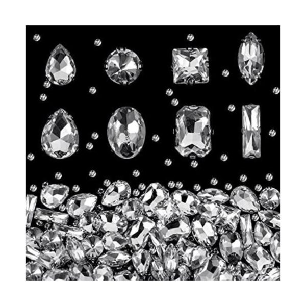 Dilunave 240 piezas de diamantes de imitación grandes para