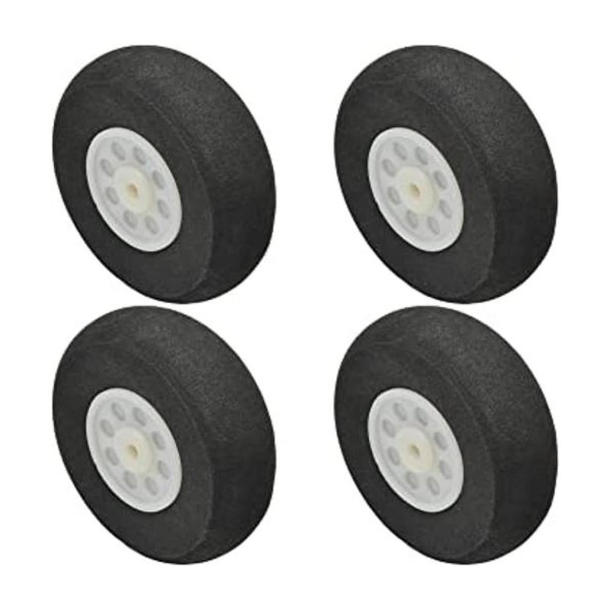 MroMax RC Airplane Wheels 1.97 Dia4Pcs Foam Wheel