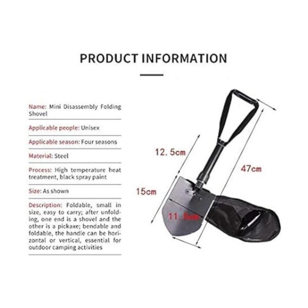 Hovico Pala plegable para acampar y picota plegable y_2