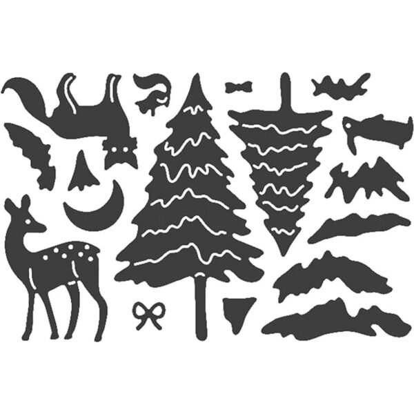 Muñeco de nieve de invierno con diseño de ciervo y