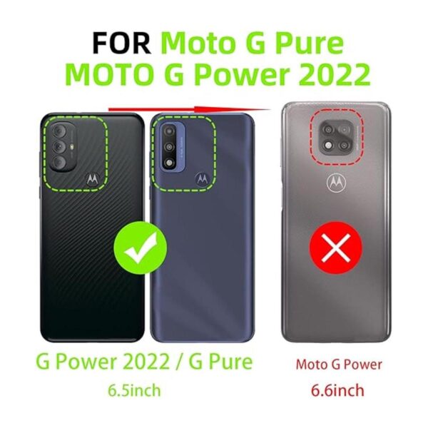 Kudini Funda para teléfono Moto G Pure 2022 para mujer_2