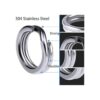 Halyuhn 200 anillos de pesca de doble división de 5 a