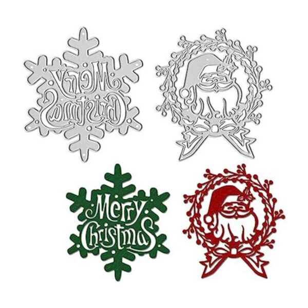 Troqueles de corte de metal de Papá Noel de Navidad para_1