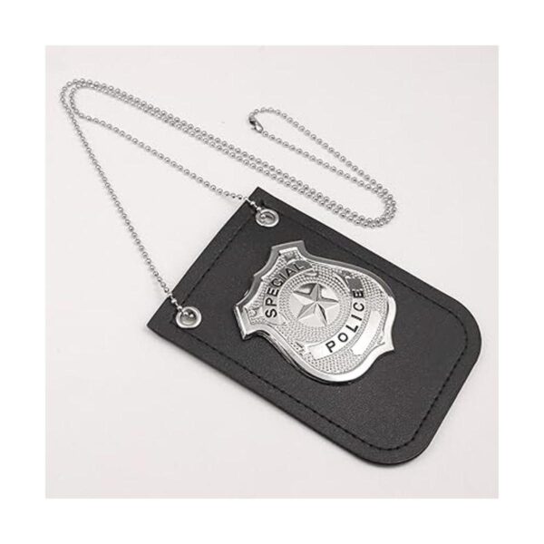 HAPTIME Insignia de policía y esposas de juguete esposas