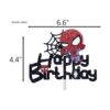 HAKPUOTR Decoración de pastel de cumpleaños de Spiderman_2