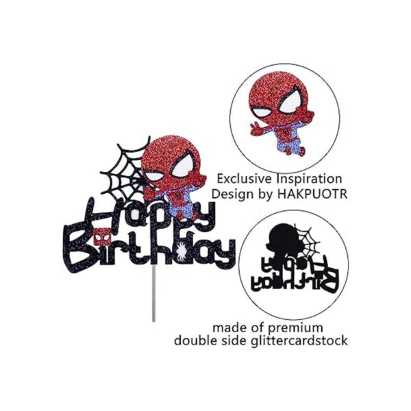 HAKPUOTR Decoración de pastel de cumpleaños de Spiderman_3