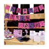 Guirnalda de ninja de feliz cumpleaños con diseño de_4