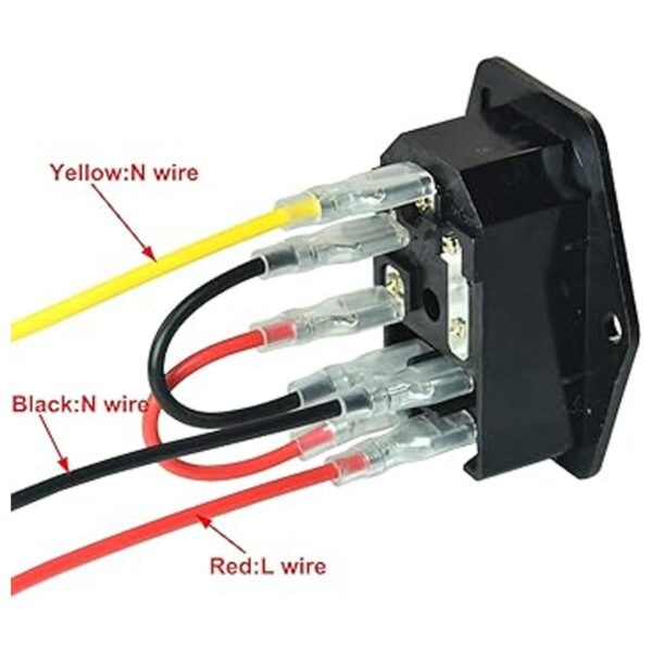 FILSHU 10A 250V Enchufe de entrada módulo enchufe