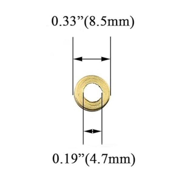 Hahiyo Tornillos de espejo de 0.394 in de diámetro