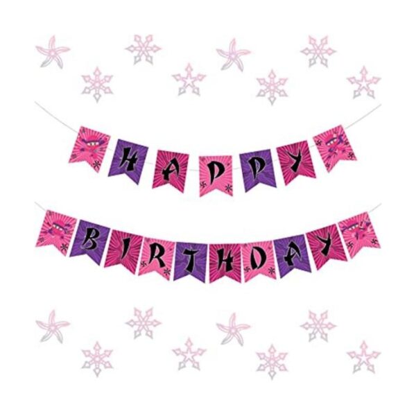 Guirnalda de ninja de feliz cumpleaños con diseño de_1