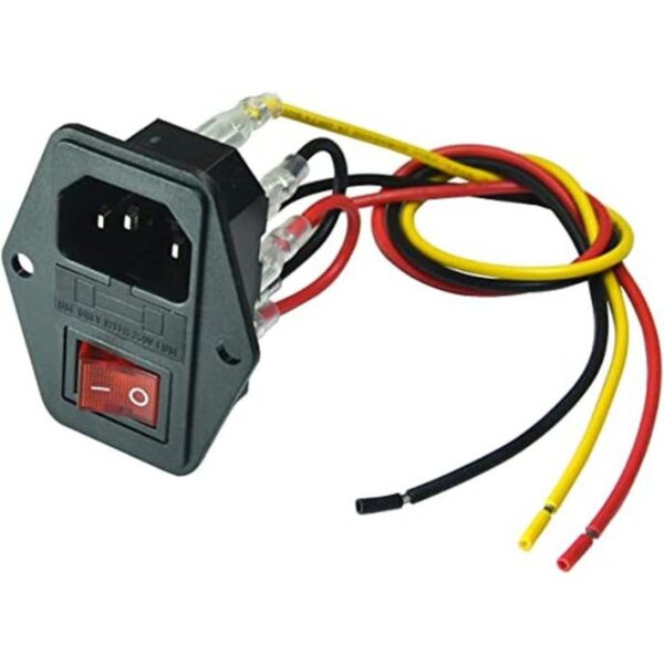 FILSHU 10A 250V Enchufe de entrada módulo enchufe