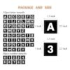 Eage Plantillas de letras de 1 pulgada para pintar 62