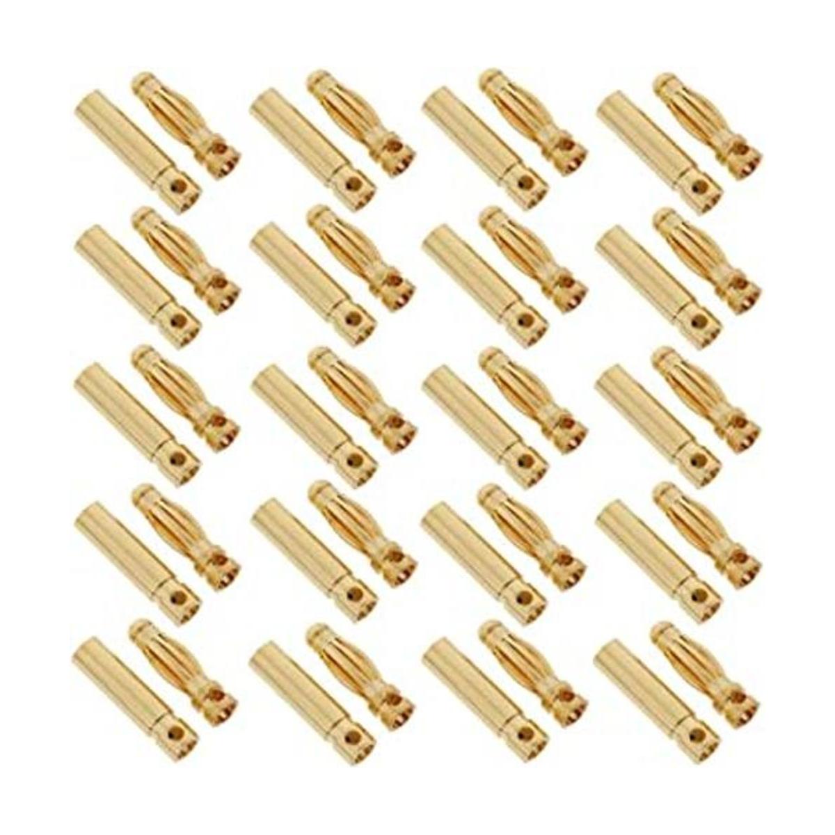 LinsyRC 20 pares de conectores chapados en oro de 0.118 in