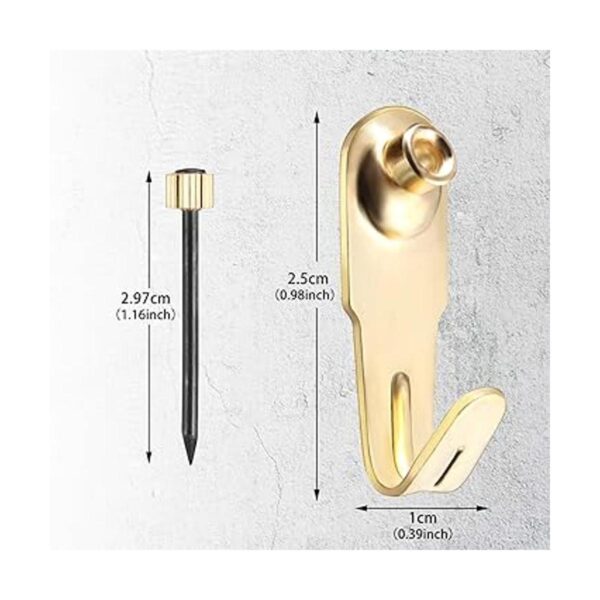 Kit de ganchos de yeso para colgar cuadros con clavos para