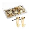 Kit de ganchos de yeso para colgar cuadros con clavos para