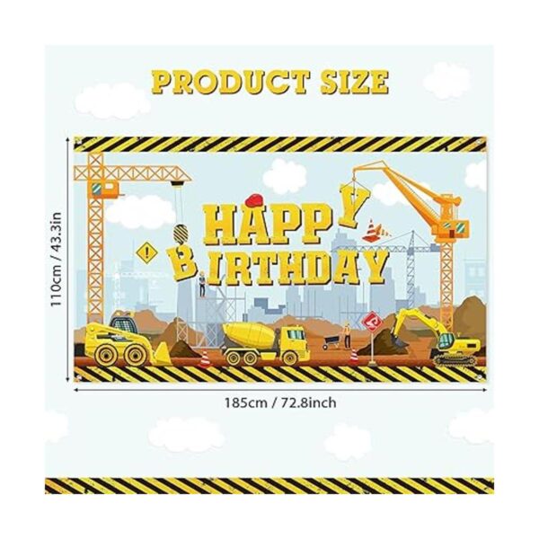 Construcción de feliz cumpleaños telón de fondo de camión_2