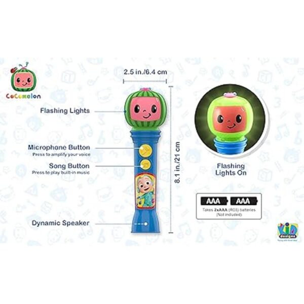 Cocomelon Micrófono de juguete para niños juguete musical_4